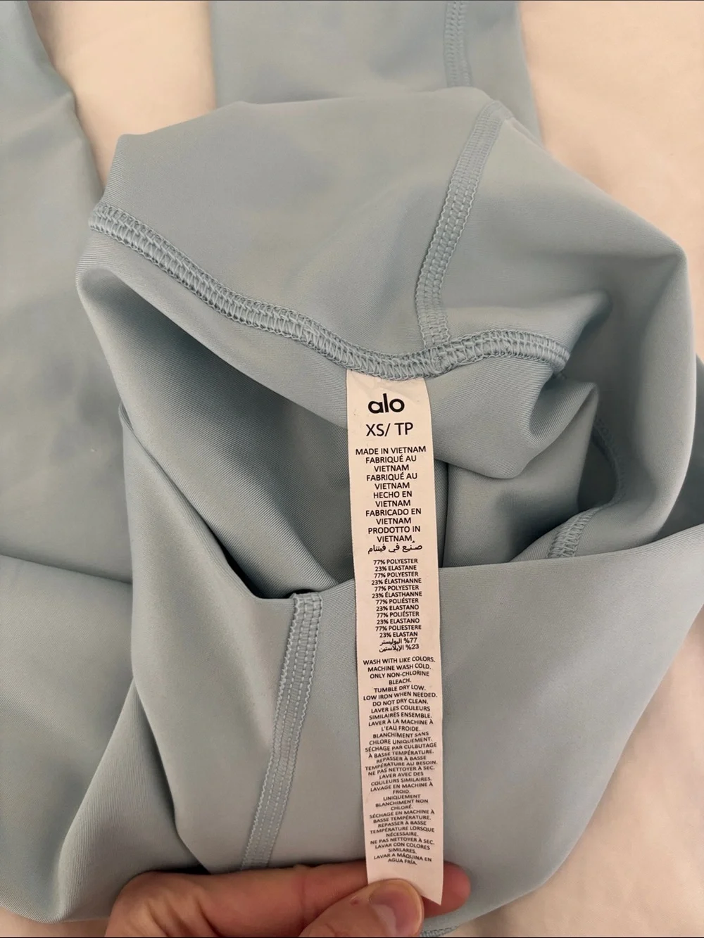 ALO Yoga High-Rise Light Blue Leggings